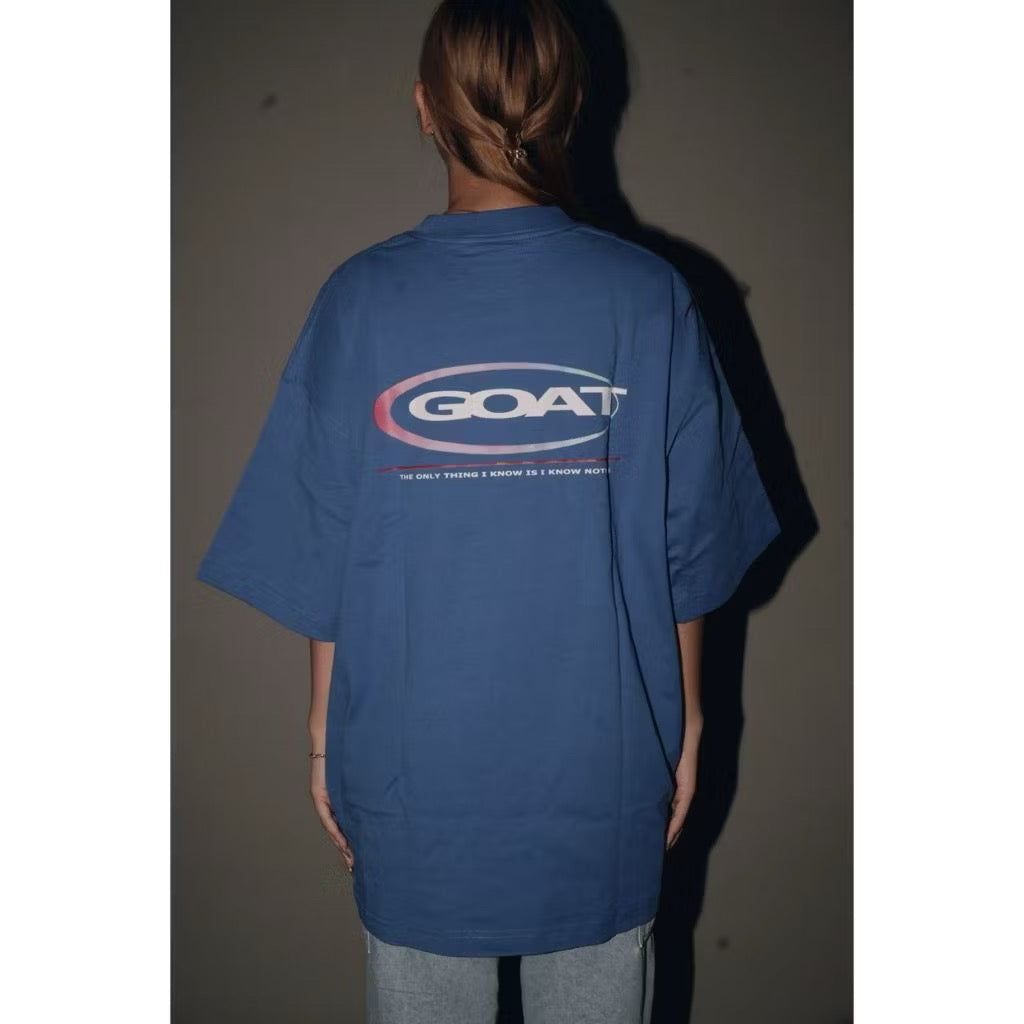GOAT RETRO BLUE T SHIRT