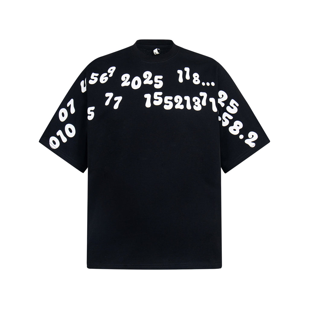 NUMBERIC BLACK T SHIRT (PRE-ORDER)