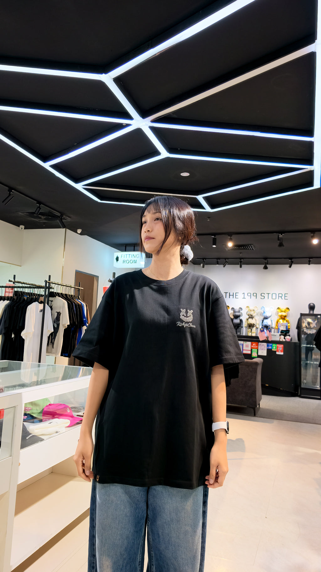 RICKYISCLOWN ALL STAR LINE BARRIER CLOWN TEE BLACK