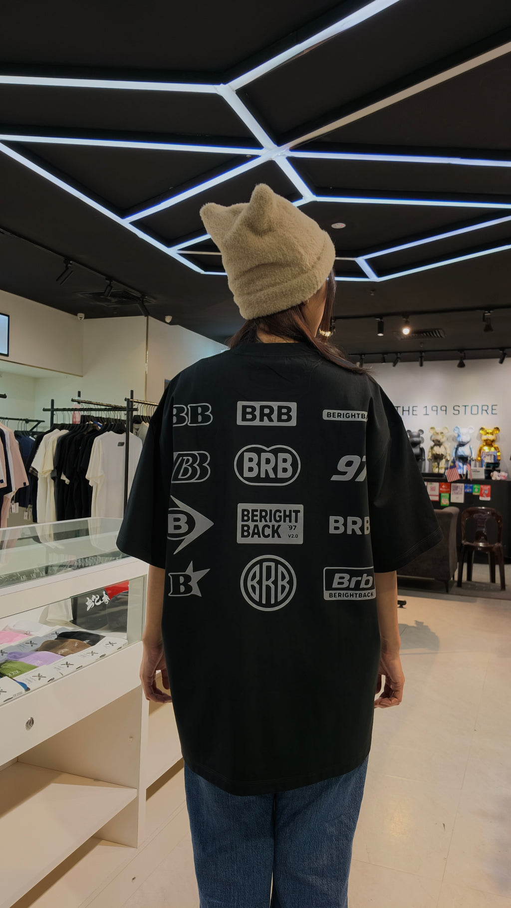 BRB CLASSIC BACK HIT TEE BLACK