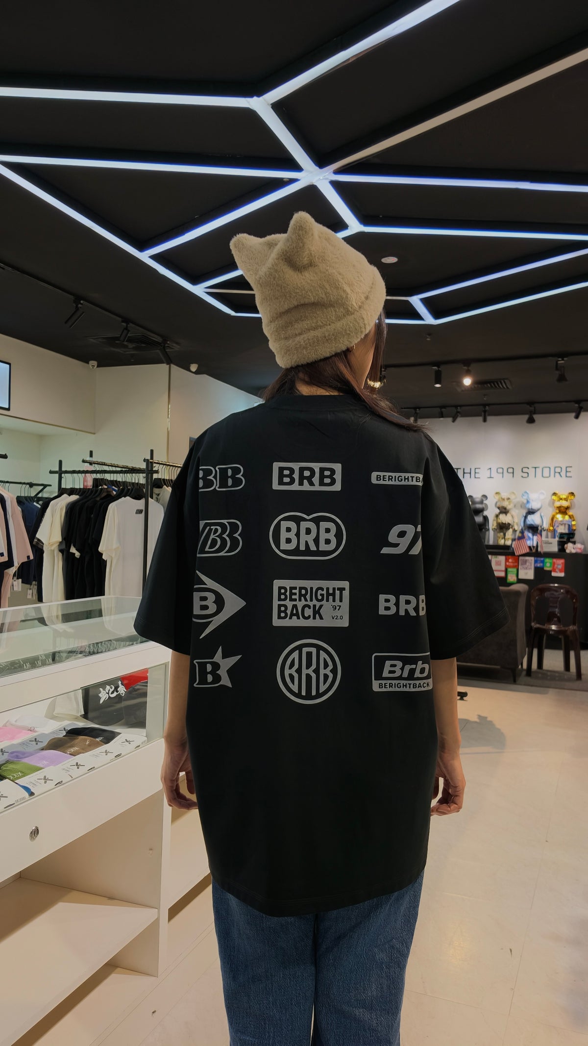 BRB CLASSIC BACK HIT TEE BLACK