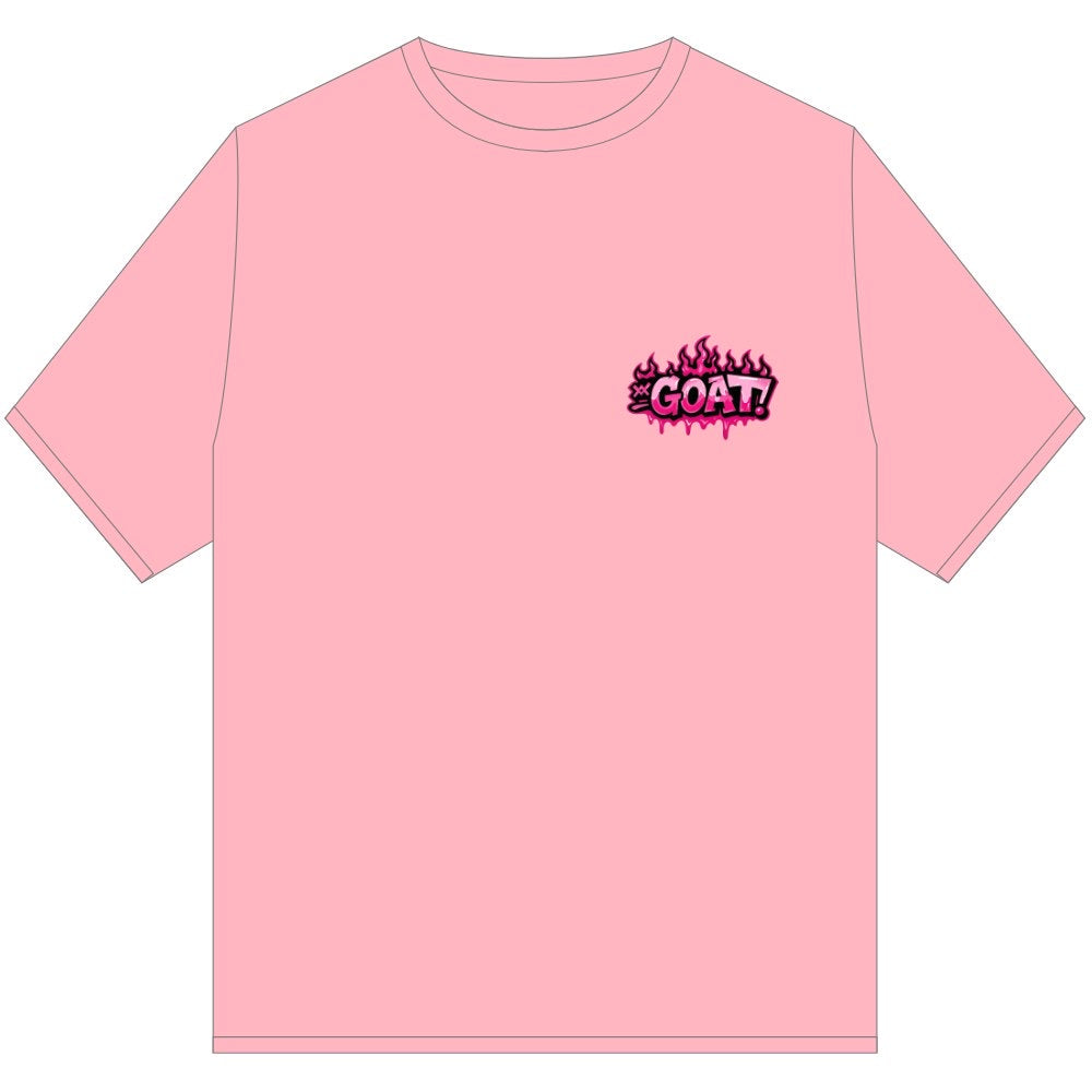 GOAT HOT DRIP TEE SHIRT PINK