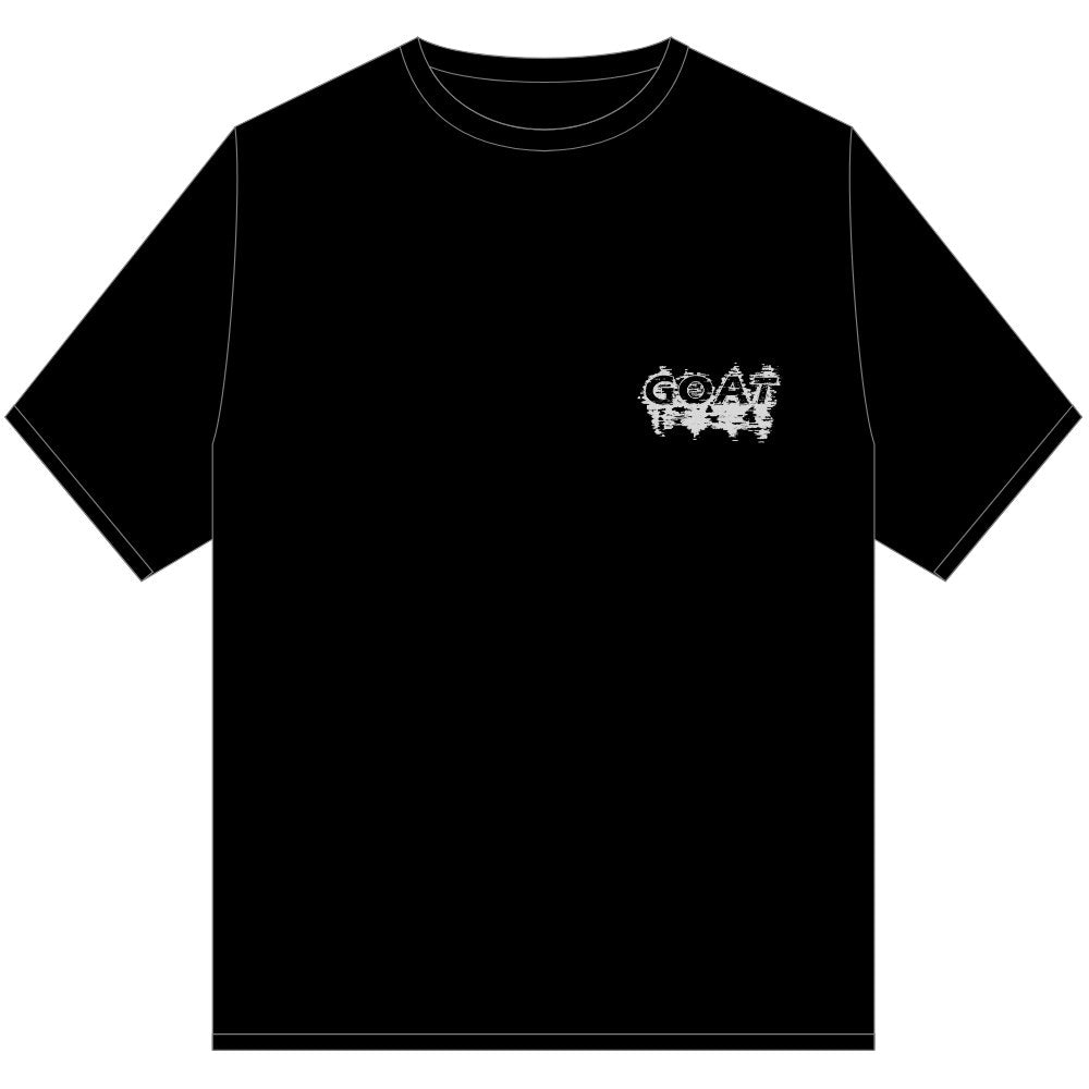 GOAT GLITCH T SHIRT BLACK