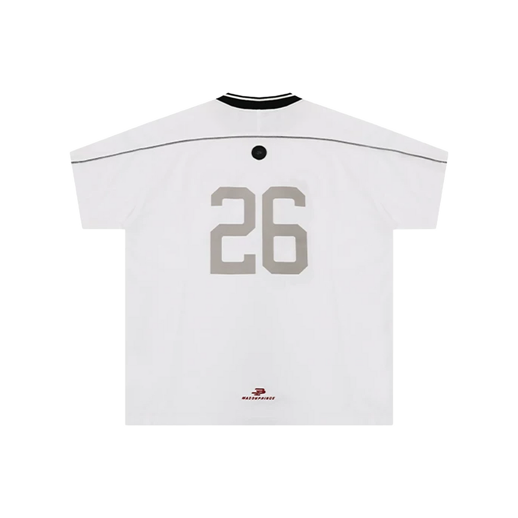 MASONPRINCE Reconstructed Appliqué Embroidery Tee White (SS26)