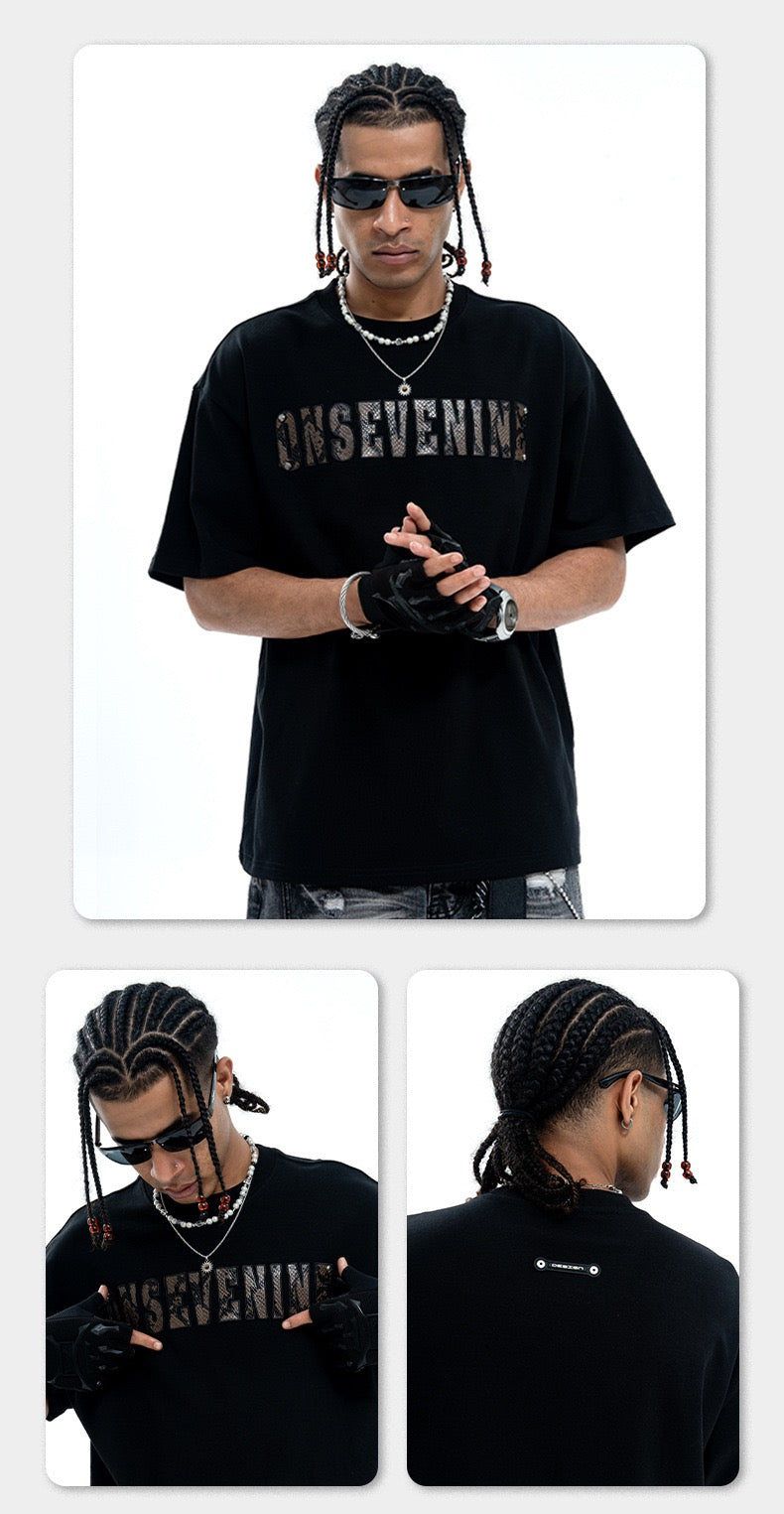 LAWFOO LEOPARD PRINT SNAKE EMRBOIDERED T SHIRT (PRE-ORDER)