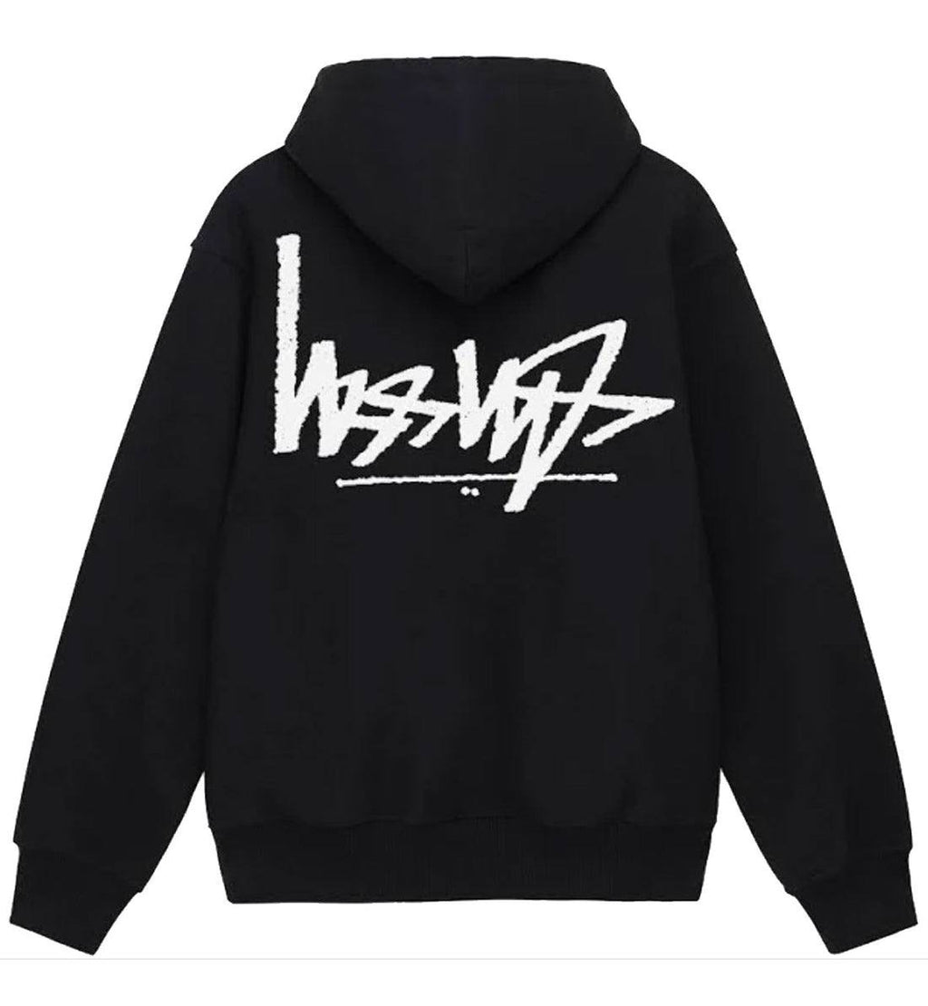 Stüssy Flipped Zip Hoodie Black