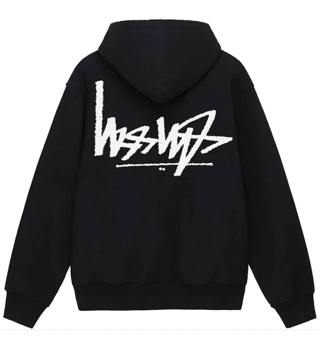 Stüssy Flipped Zip Hoodie Black