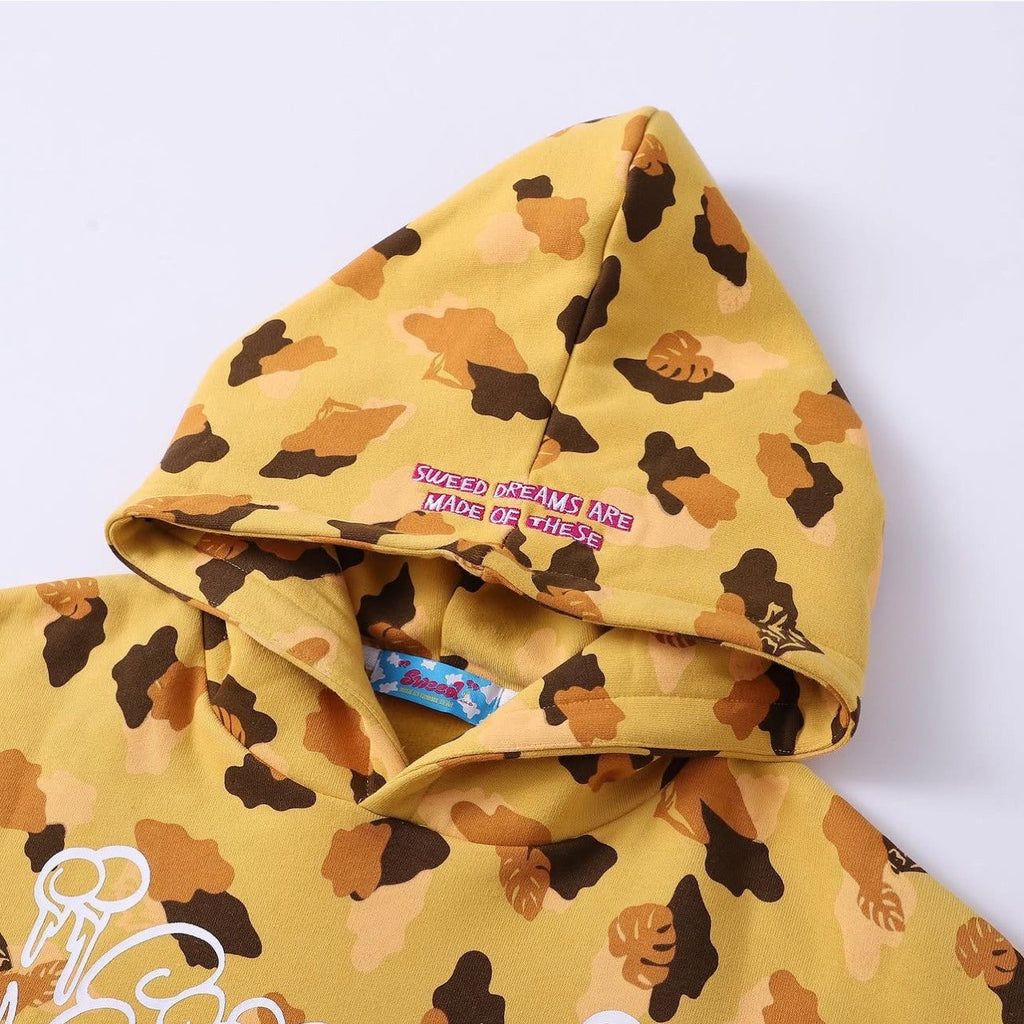 SWEED CAMO HOODIE YELLOW