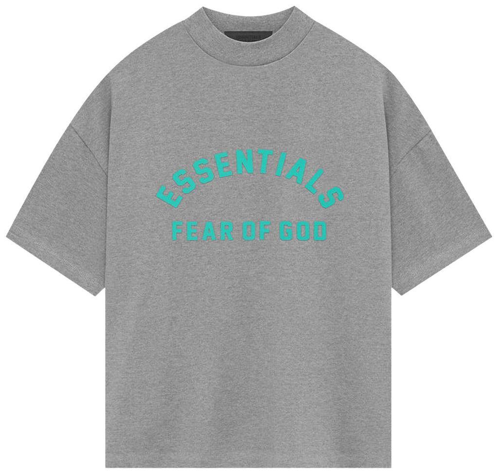 Fear of God Essentials Heavy Jersey Short-Sleeve Tee 'Dark Heather Oatmeal' (FW23)
