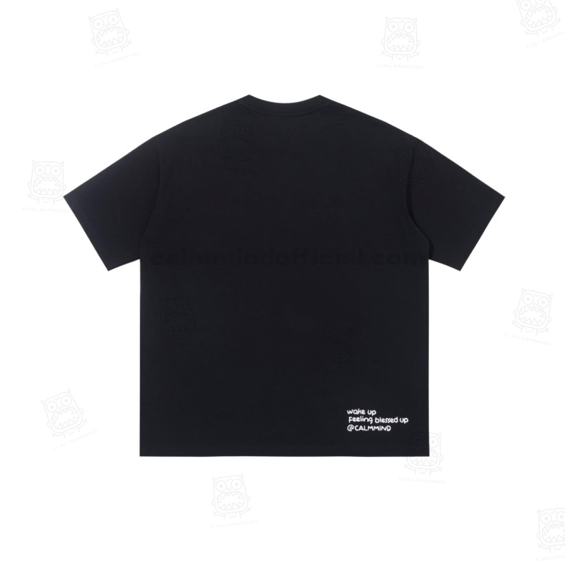 Calmmind Sketch Monster T-shirt Black