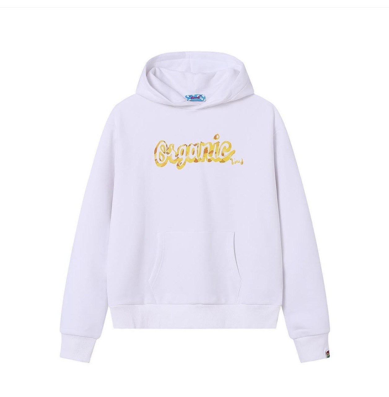 SWEED YELLOW ORGANIC HOODIE WHITE