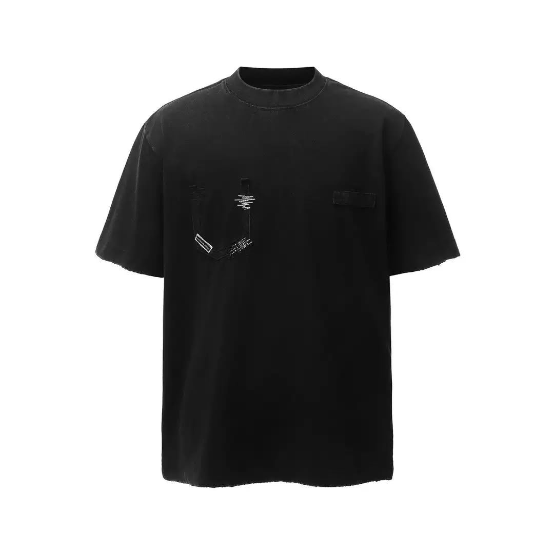 BANGOULUO FAKE POCKET TEE BLACK