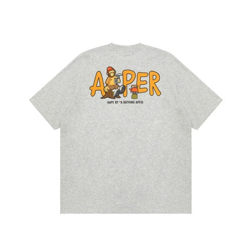 BAPE AAPE CAMPING TEE WHITE