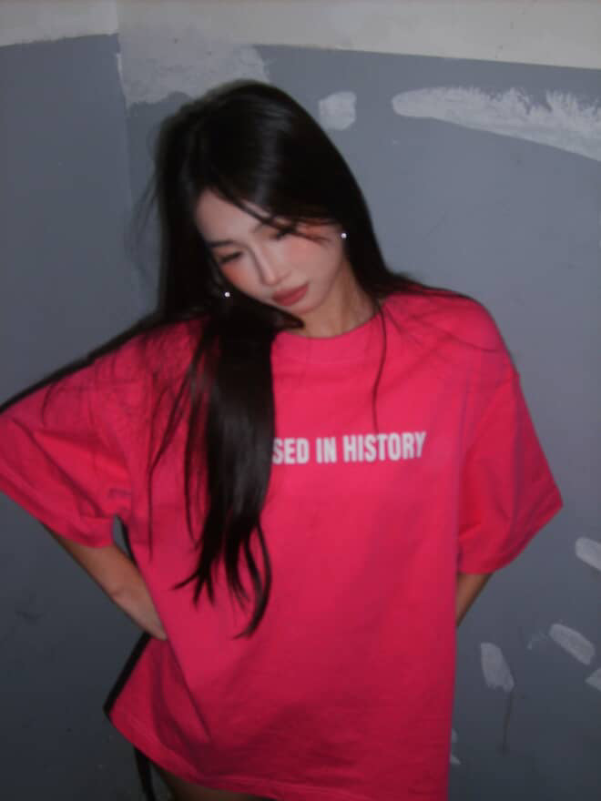 GOAT SILICON BASED IN HISTORY PINK T SHIRT