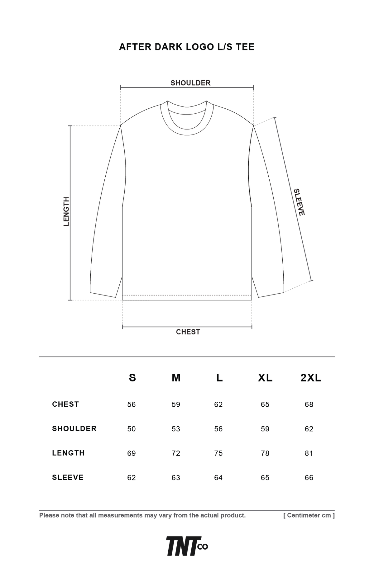 TNTCO FADING LOGO LONG SLEEVE TEE BLACK