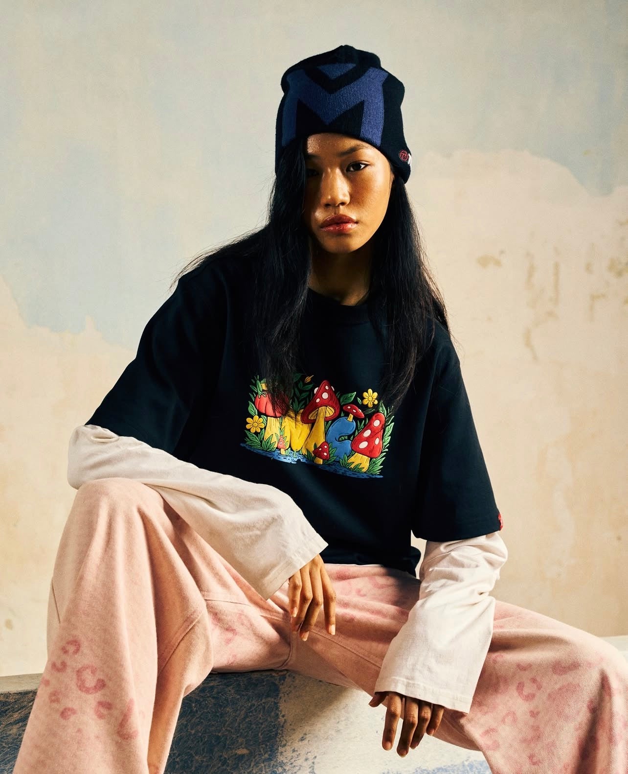 TNTCO MUSHROOM LOGO TEE BLACK