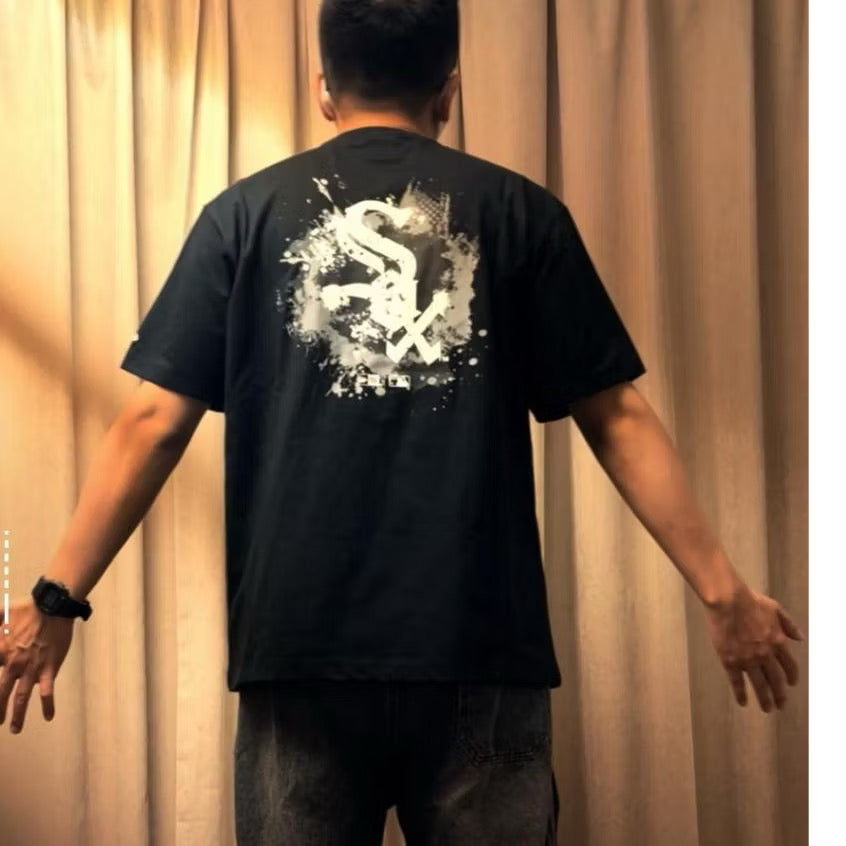 NEW ERA MLB PAINT BLACK T SHIRT