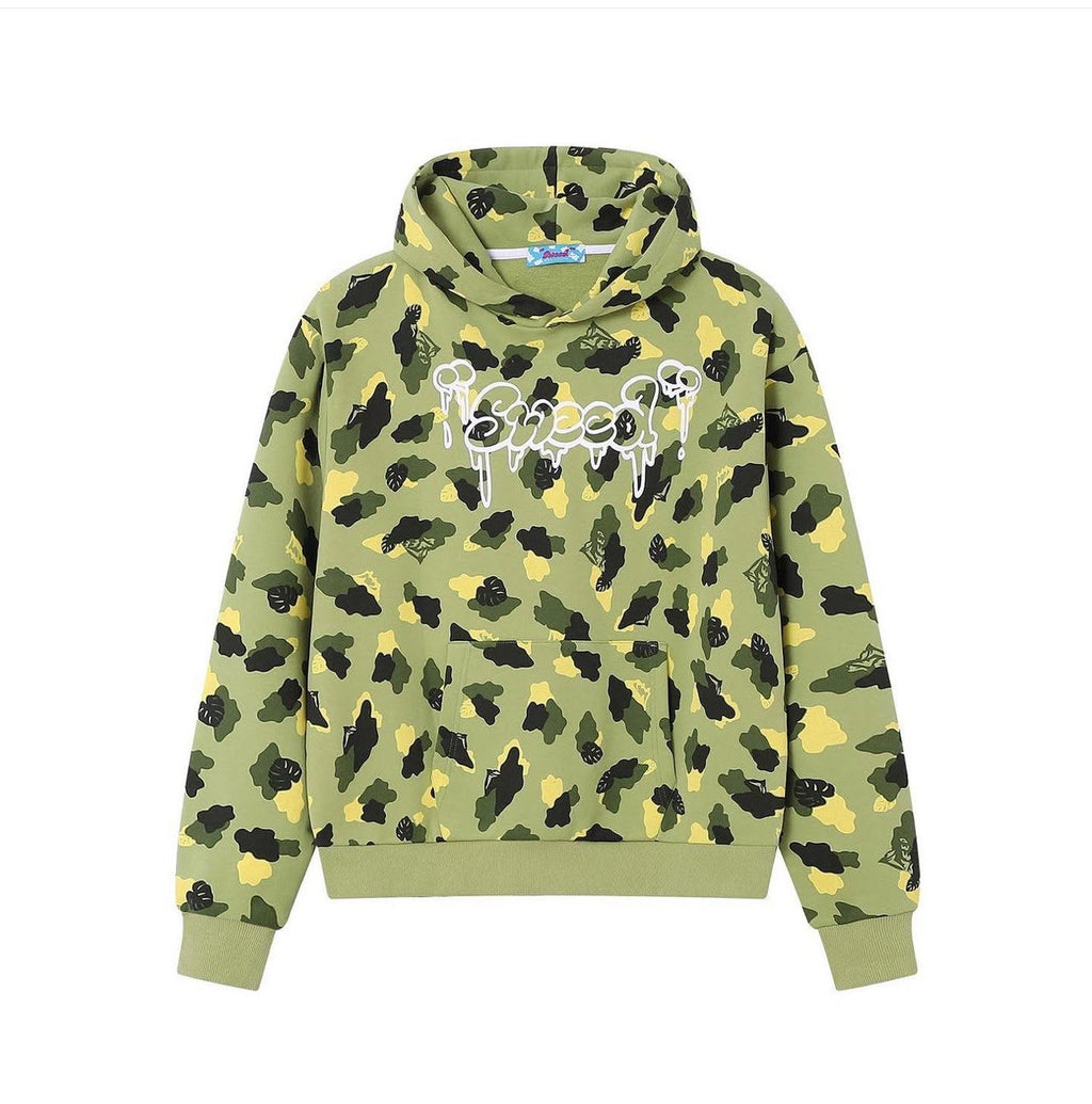 SWEED CAMO HOODIE GREEN
