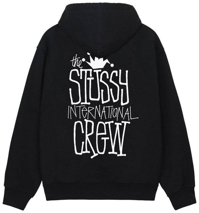 Stussy Crown International hoodie black