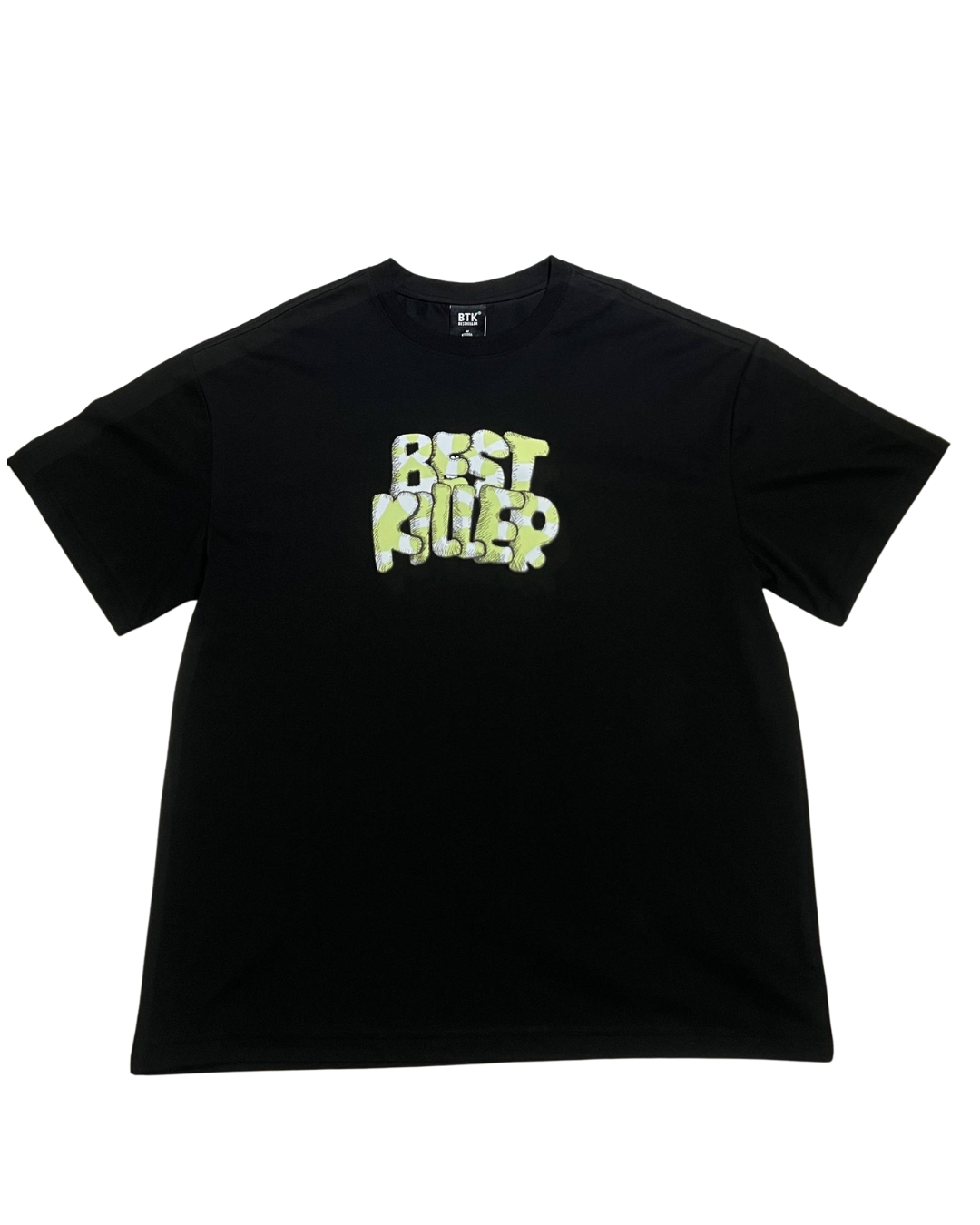 BTK GREEN DRAWINGS LOGO TEE BLACK
