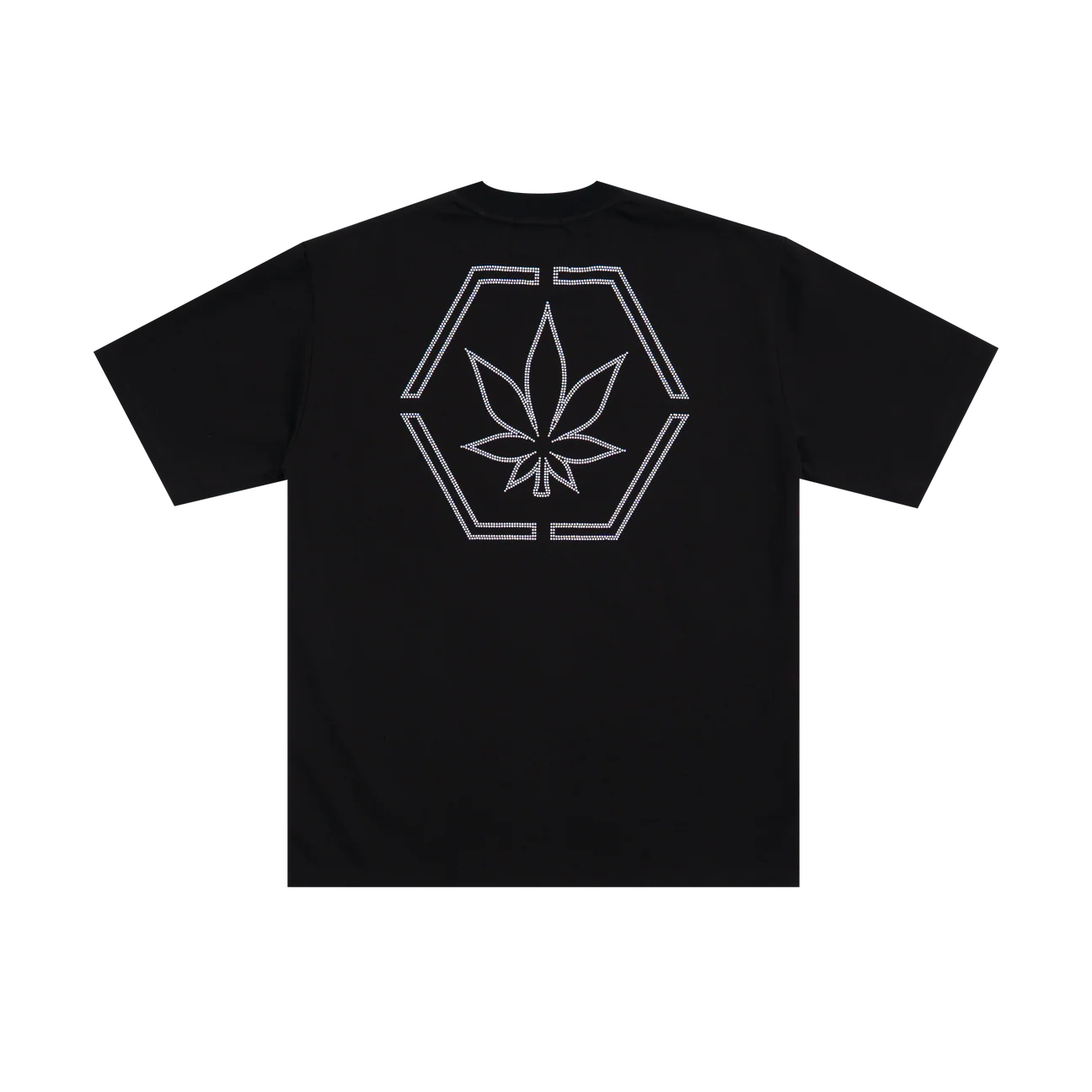 STONED&CO ATC: GENETIC HEXAGON RHINESTONE TEE BLACK