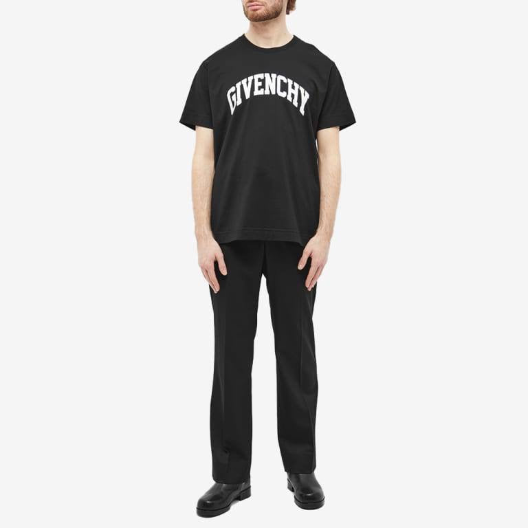 Givenchy College Logo Printed Tee black