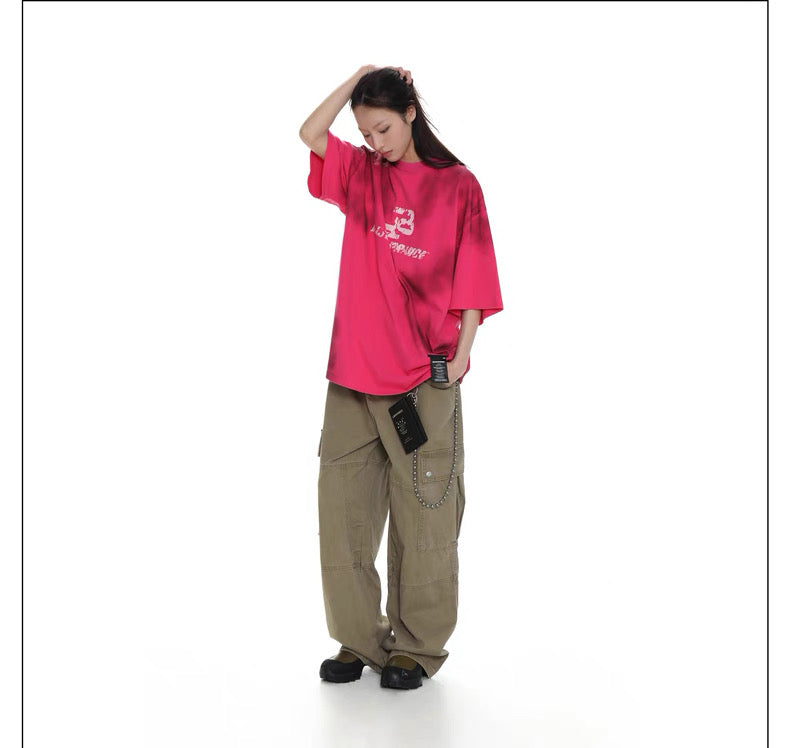 MASONPRINCE MESSED UP PINK TEE