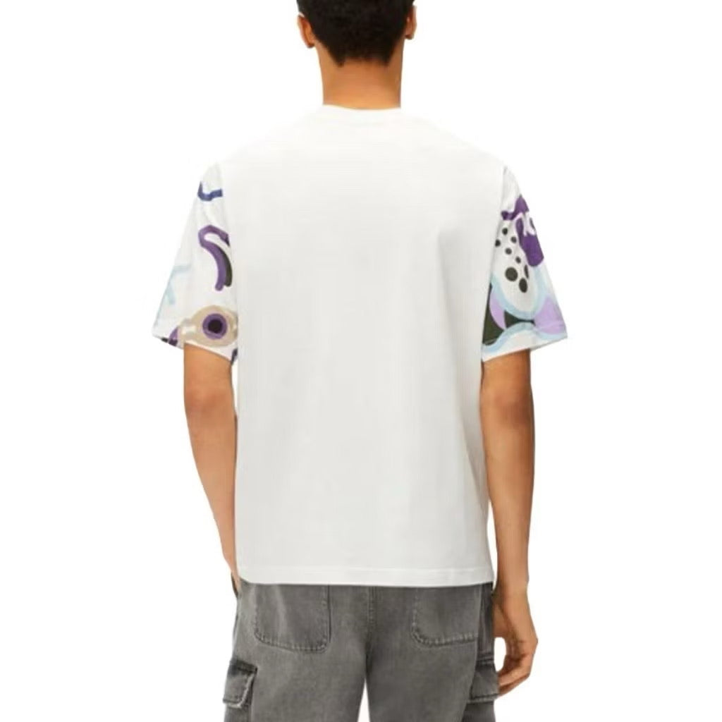 KENZO FULL PRINTED PURPLE TIGER WHITE T SHIRT (OS) OVERSIZED