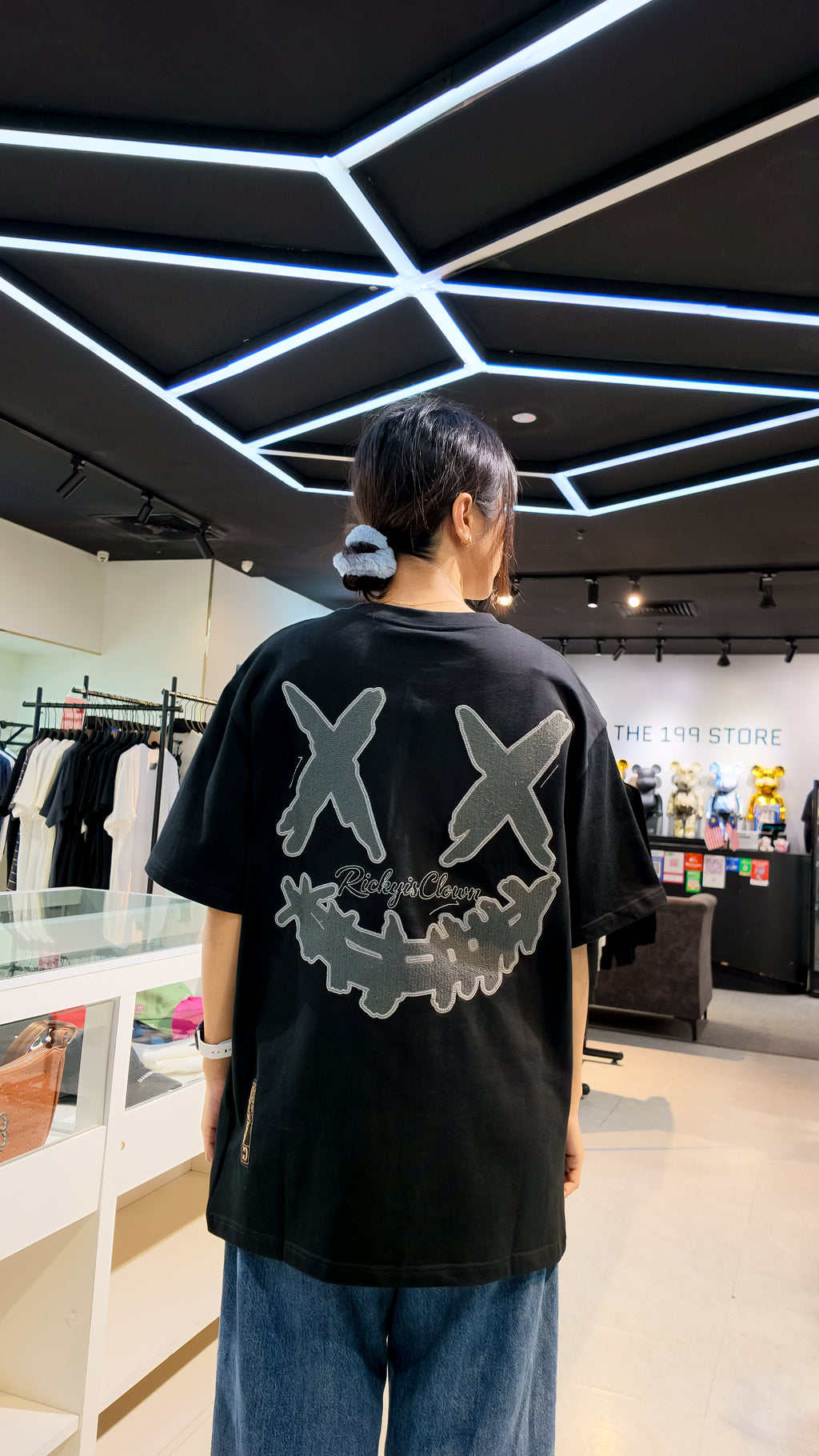 RICKYISCLOWN ALL STAR LINE BARRIER CLOWN TEE BLACK