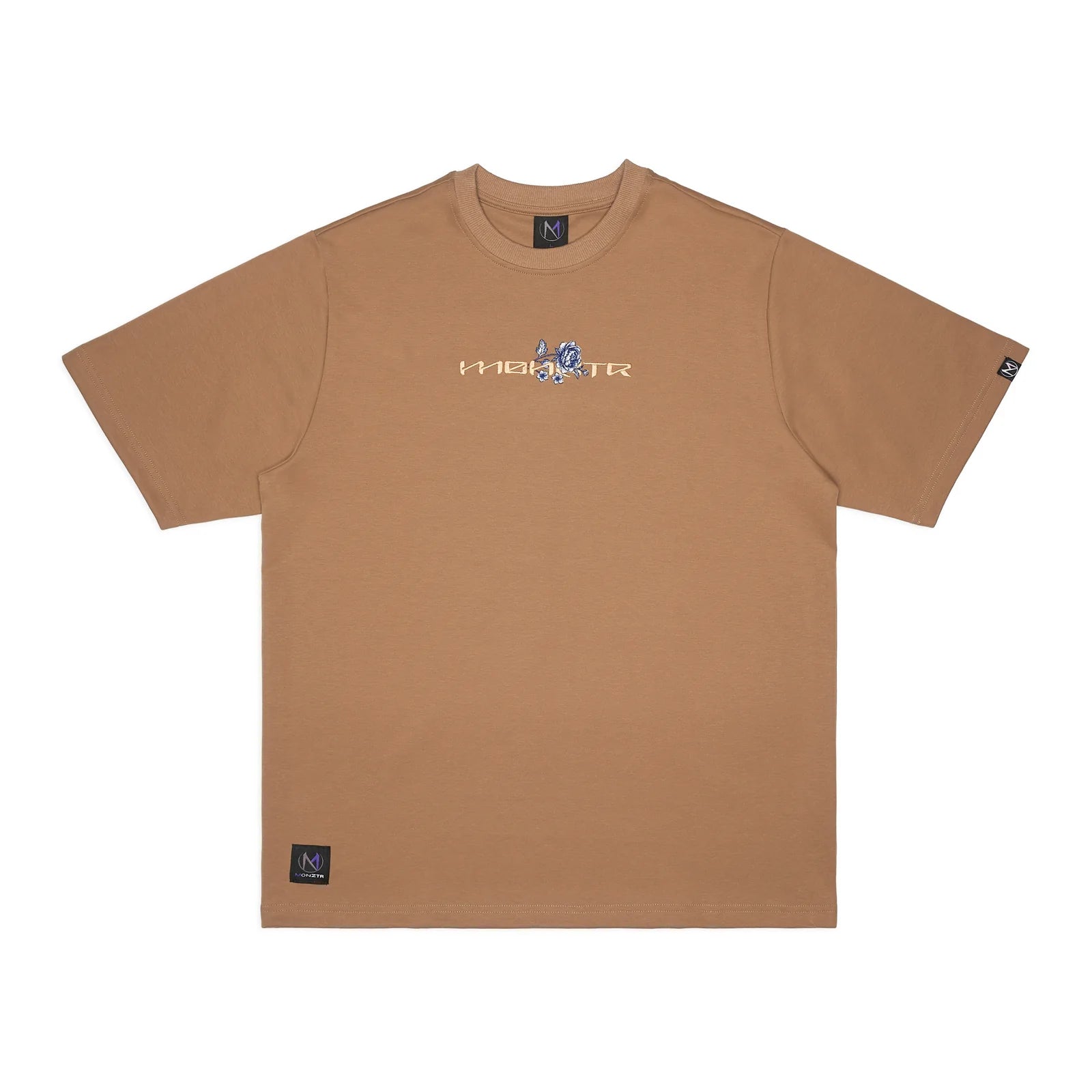 MONZTR FLORAL STALLION TEE BROWN