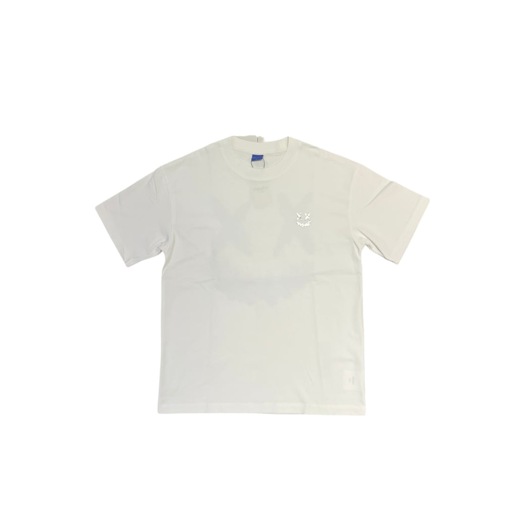 PARODY 3D SMILEY FACE DESIGN 071 WHITE T SHIRT