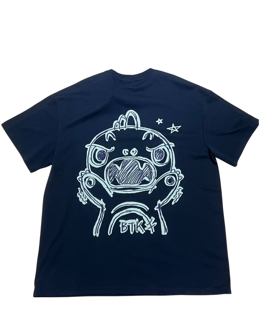BTK BLUE STAR LOGO TEE NAVY
