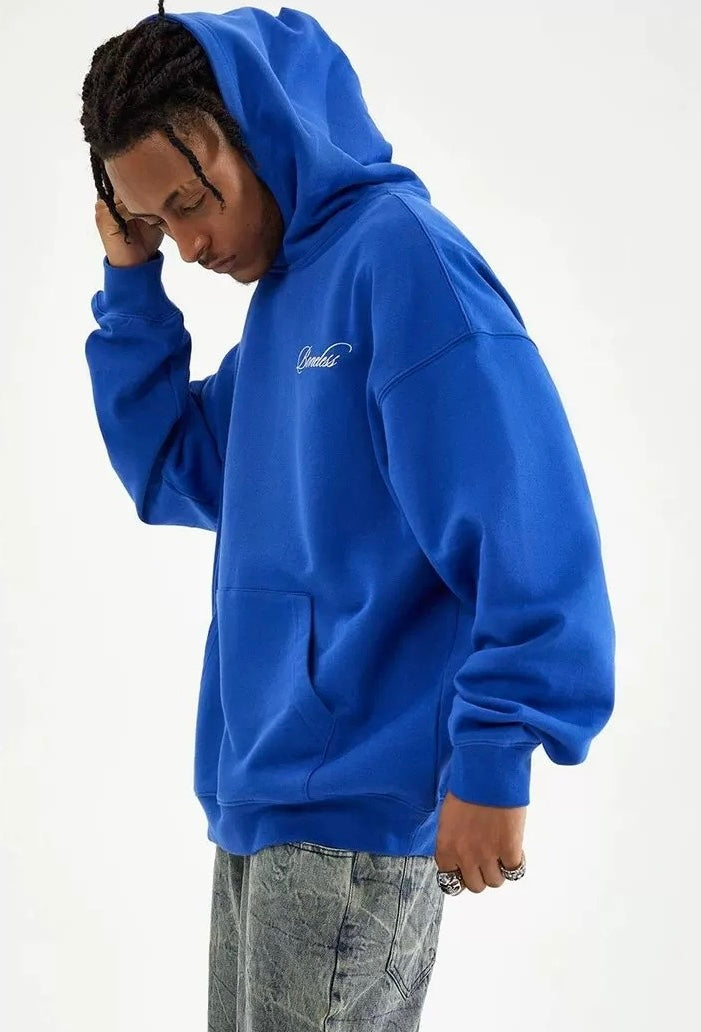 BONELESS GEOGRAPHIC HOODIE BLUE