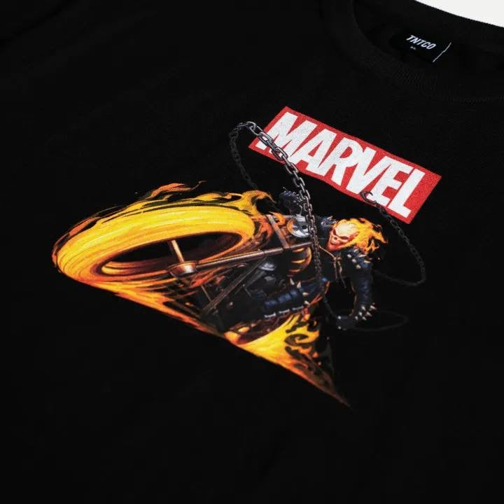 TNTCO X MARVEL GR RIDING DYE TEE BLACK