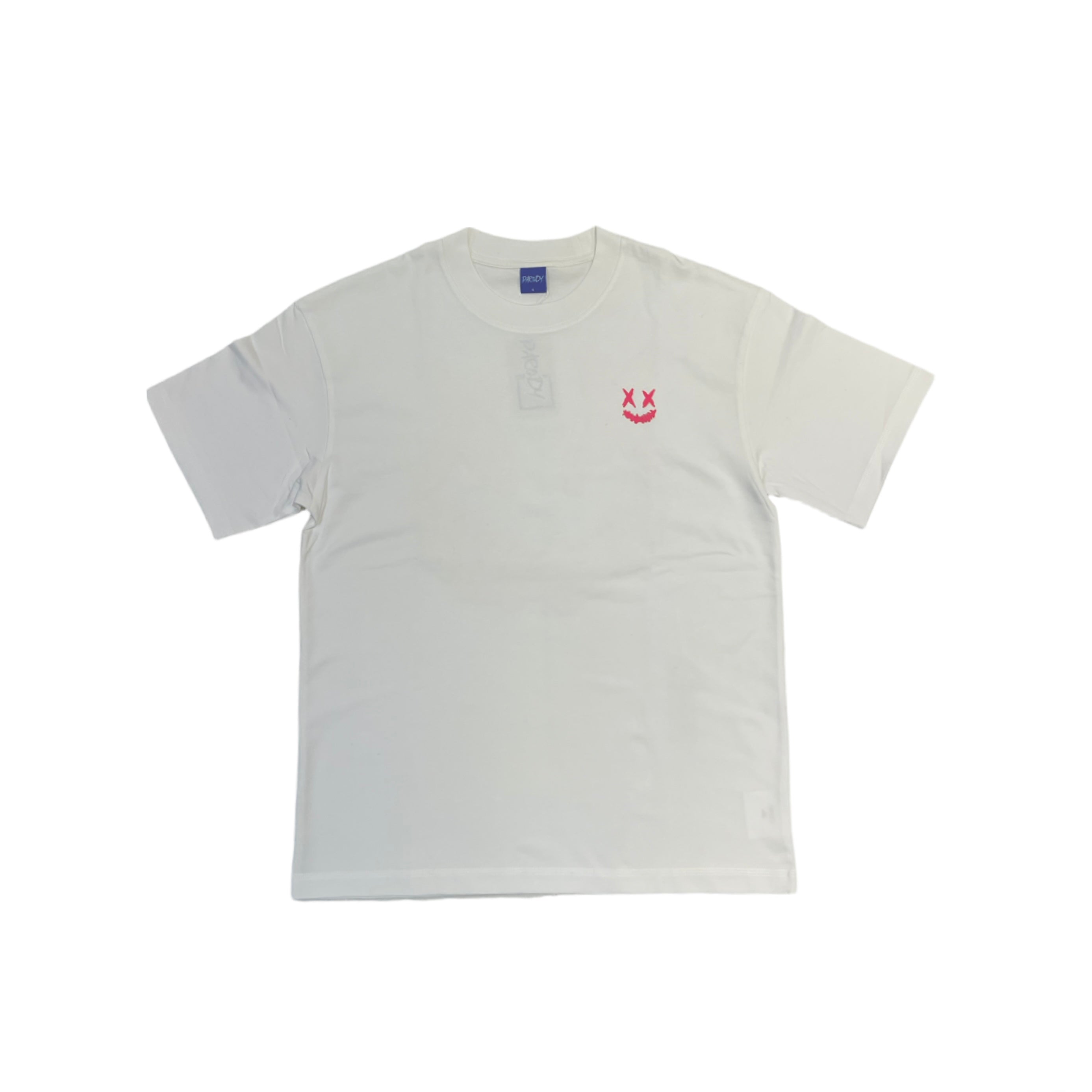 PARODY 3D SMILEY FACE DESIGN 072 WHITE T SHIRT