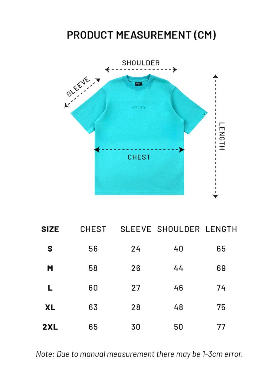 EGLAF Basic Define Yourself Tee in turquoise