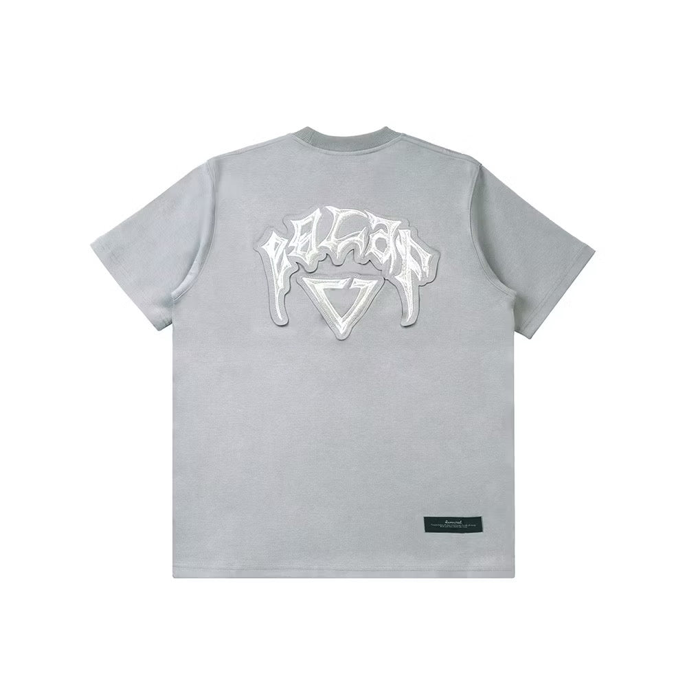 EGLAF RC FABRIC STITCH TEE LIGHT GREY