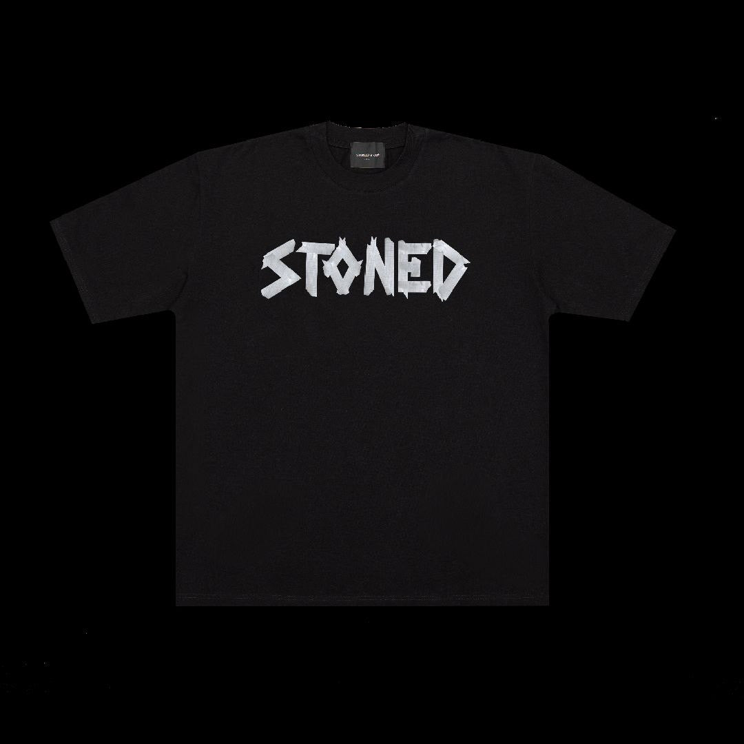 Stoned & Co Milestoned : Tape Tee Black