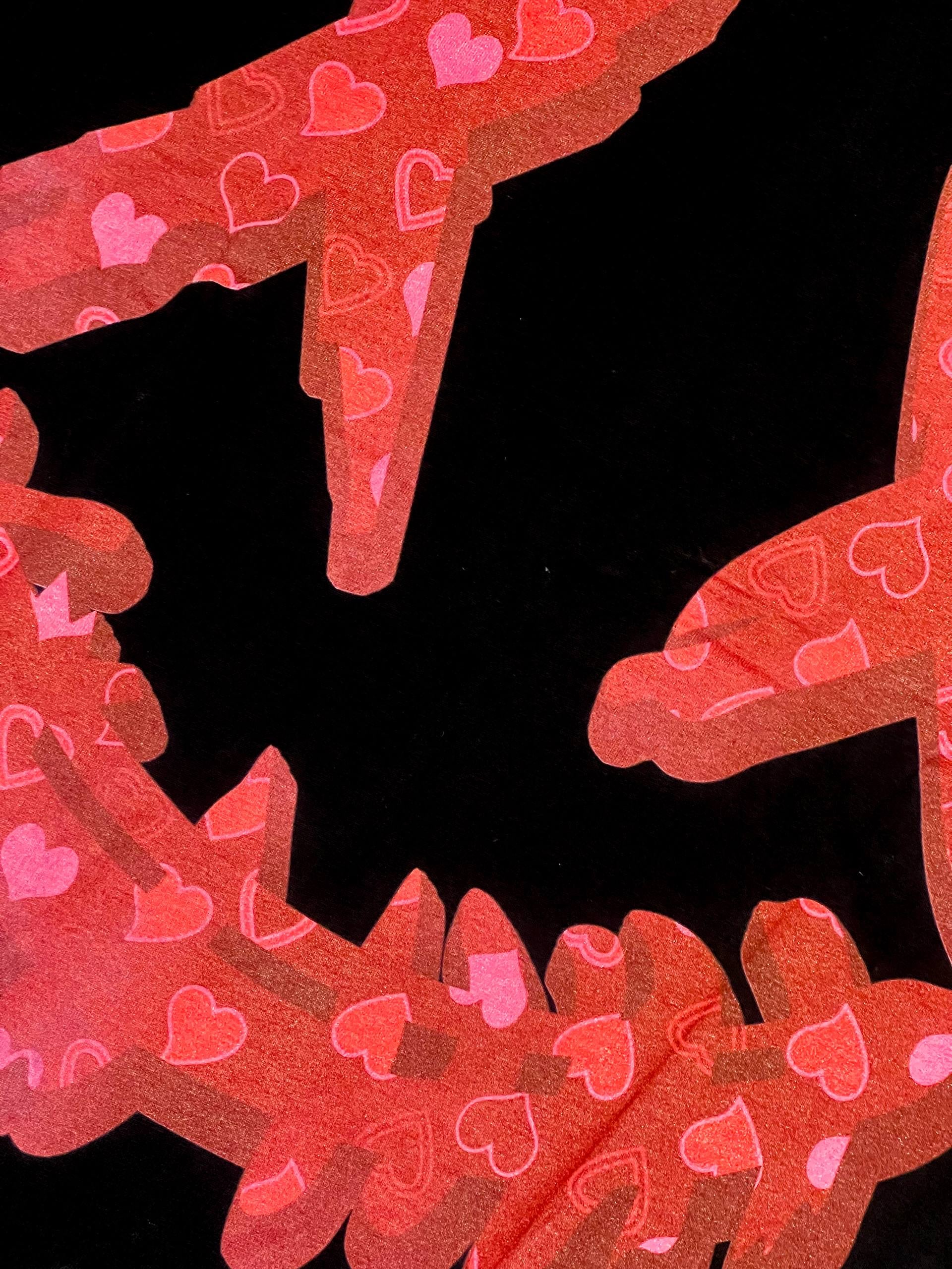 PARODY SMILEY FACE DESIGN 014 BLACK T SHIRT