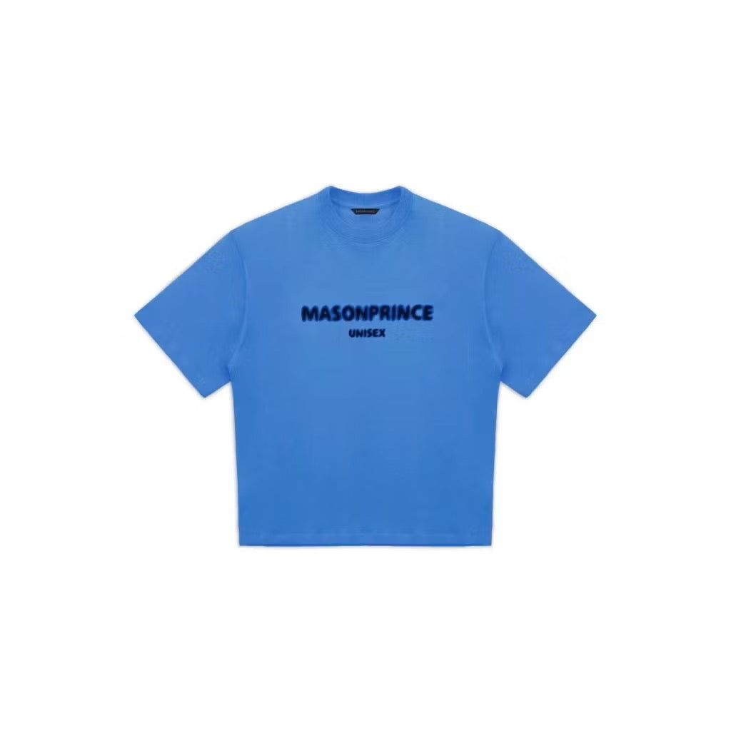 MASONPRINCE BASIC UNISEX FRONT LOGO BLUE TEE
