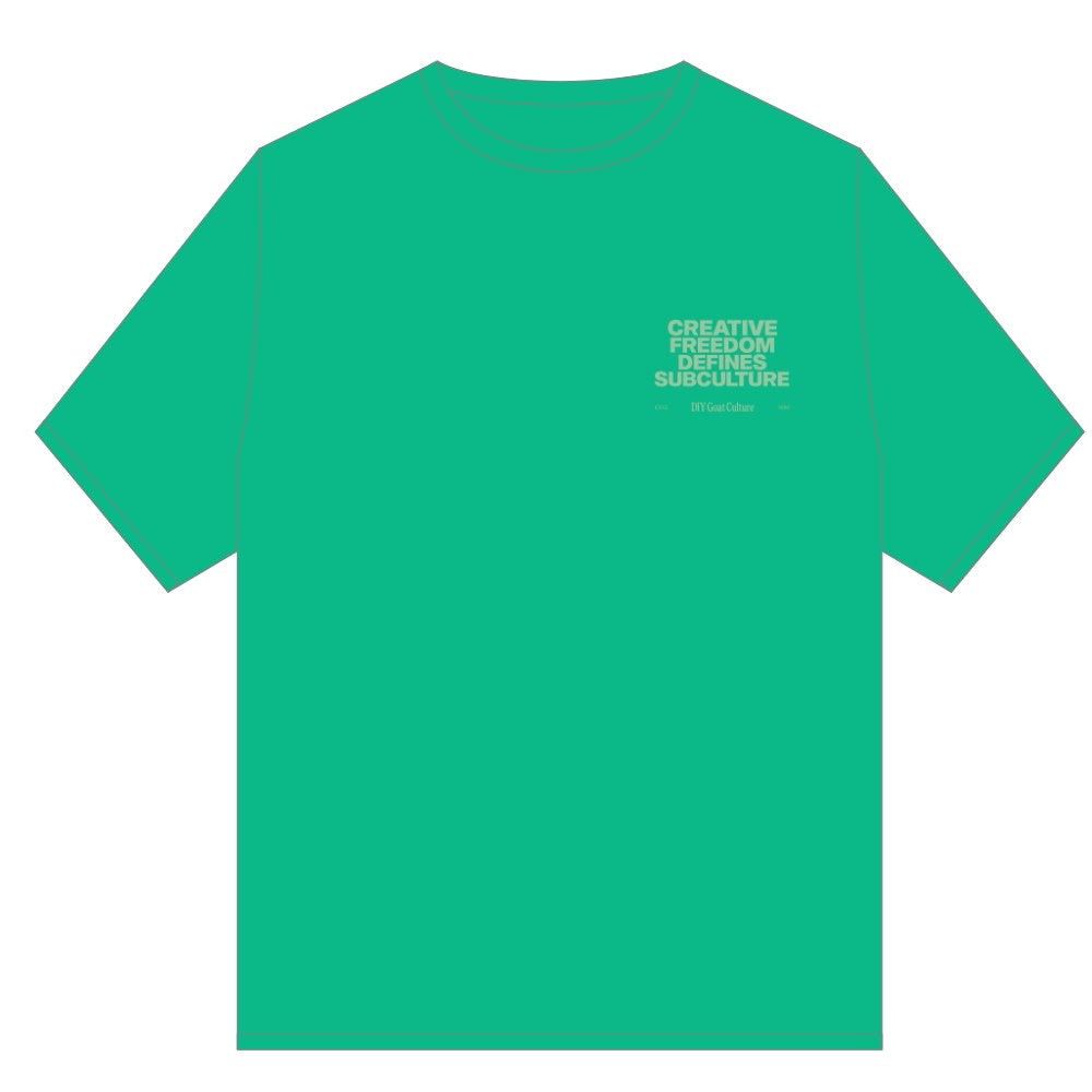 GOAT SUBCULTURE TEE SHIRT GREEN