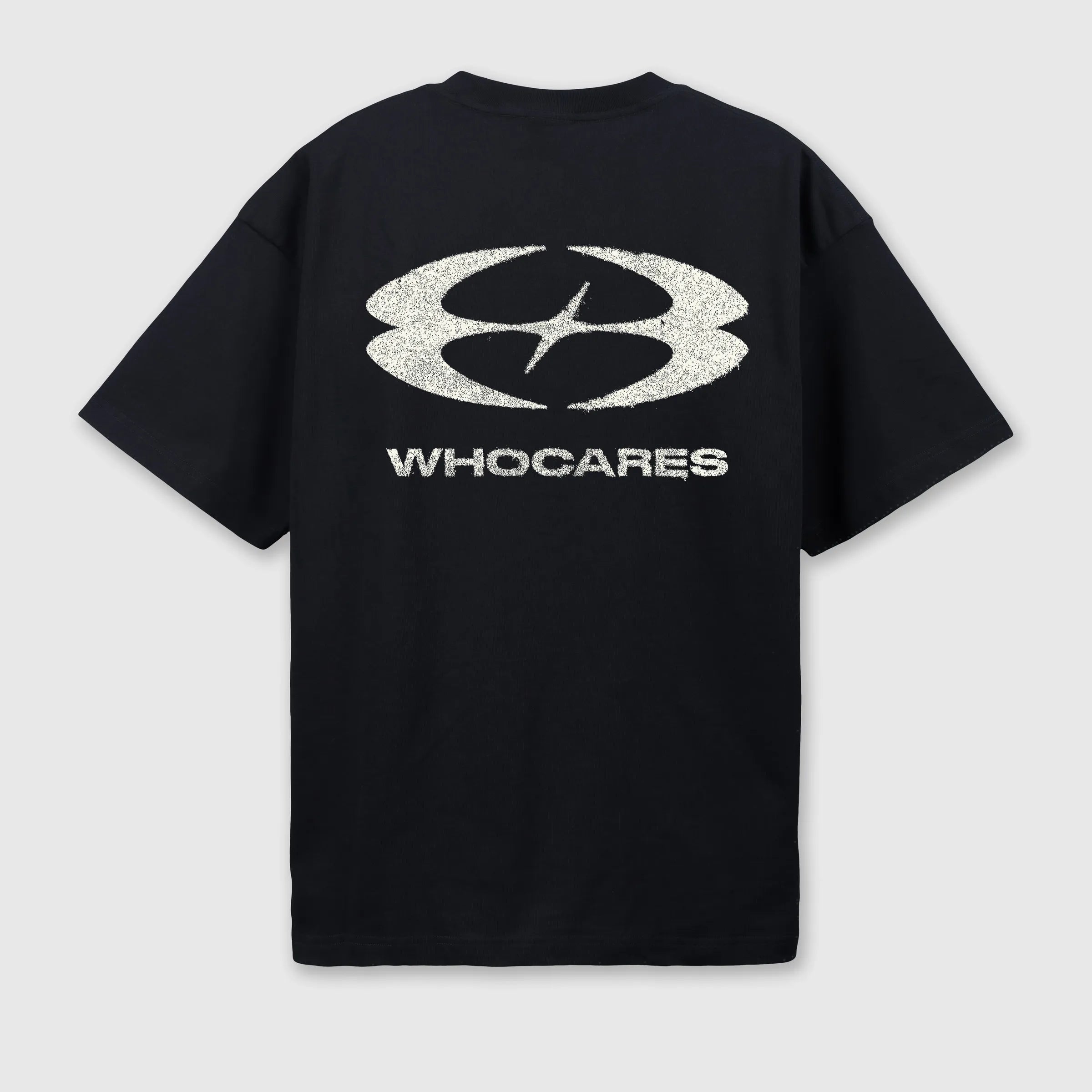 WHOCARES STATIC MOTION  TEE BLACK