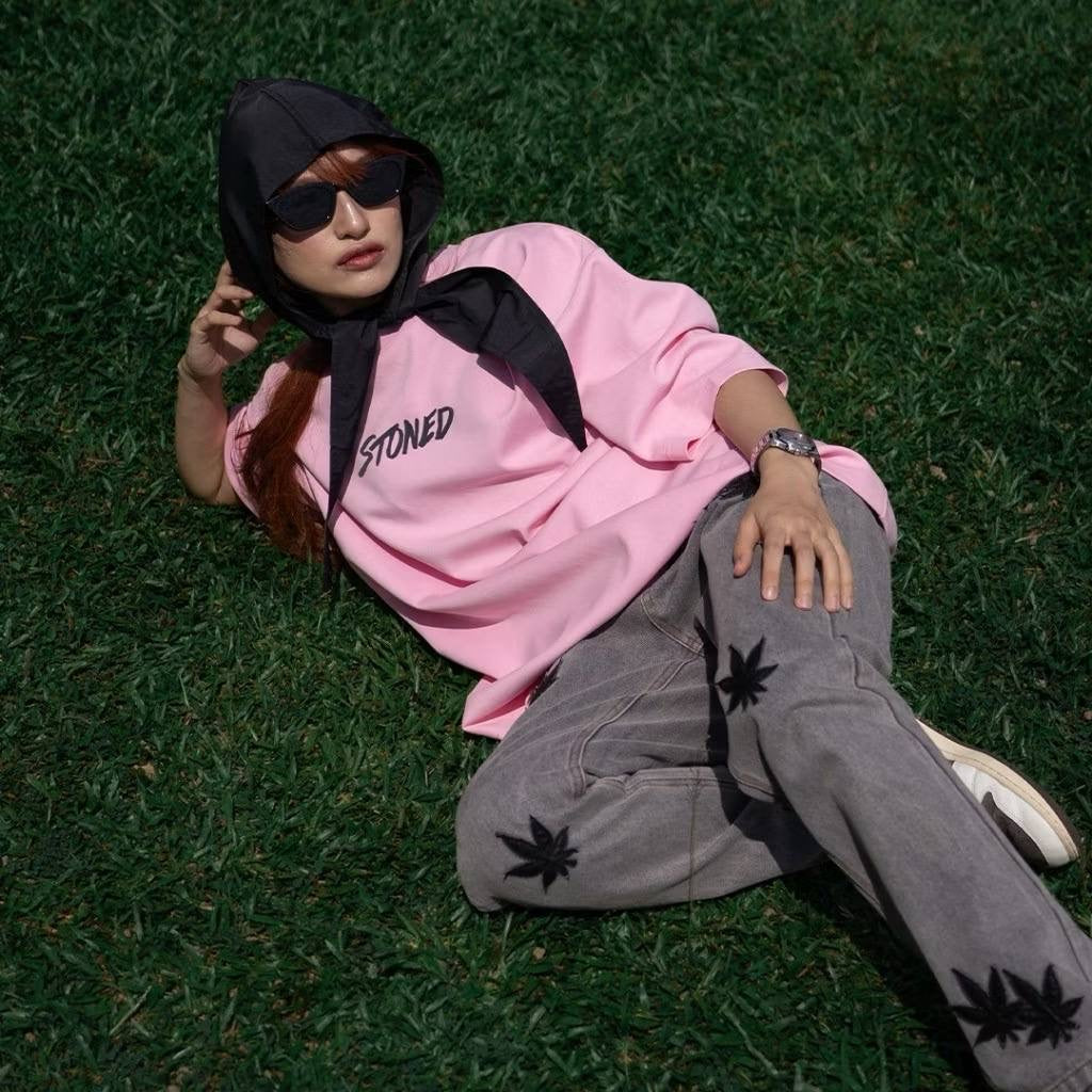 Stoned & Co. Genetic Hexagon Tee Pink