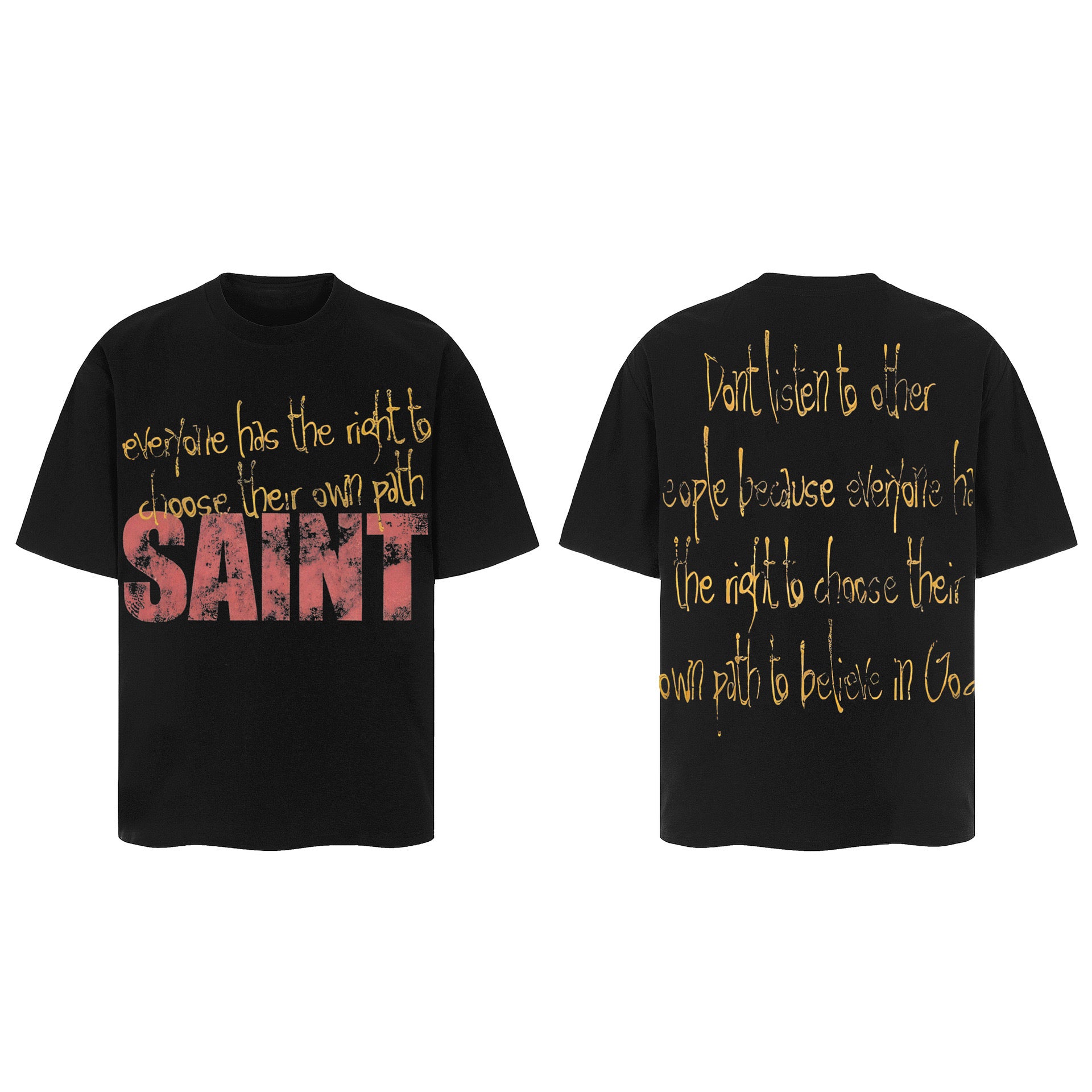 OWN PATH BLACK VINTAGE T SHIRT (PRE-ORDER)