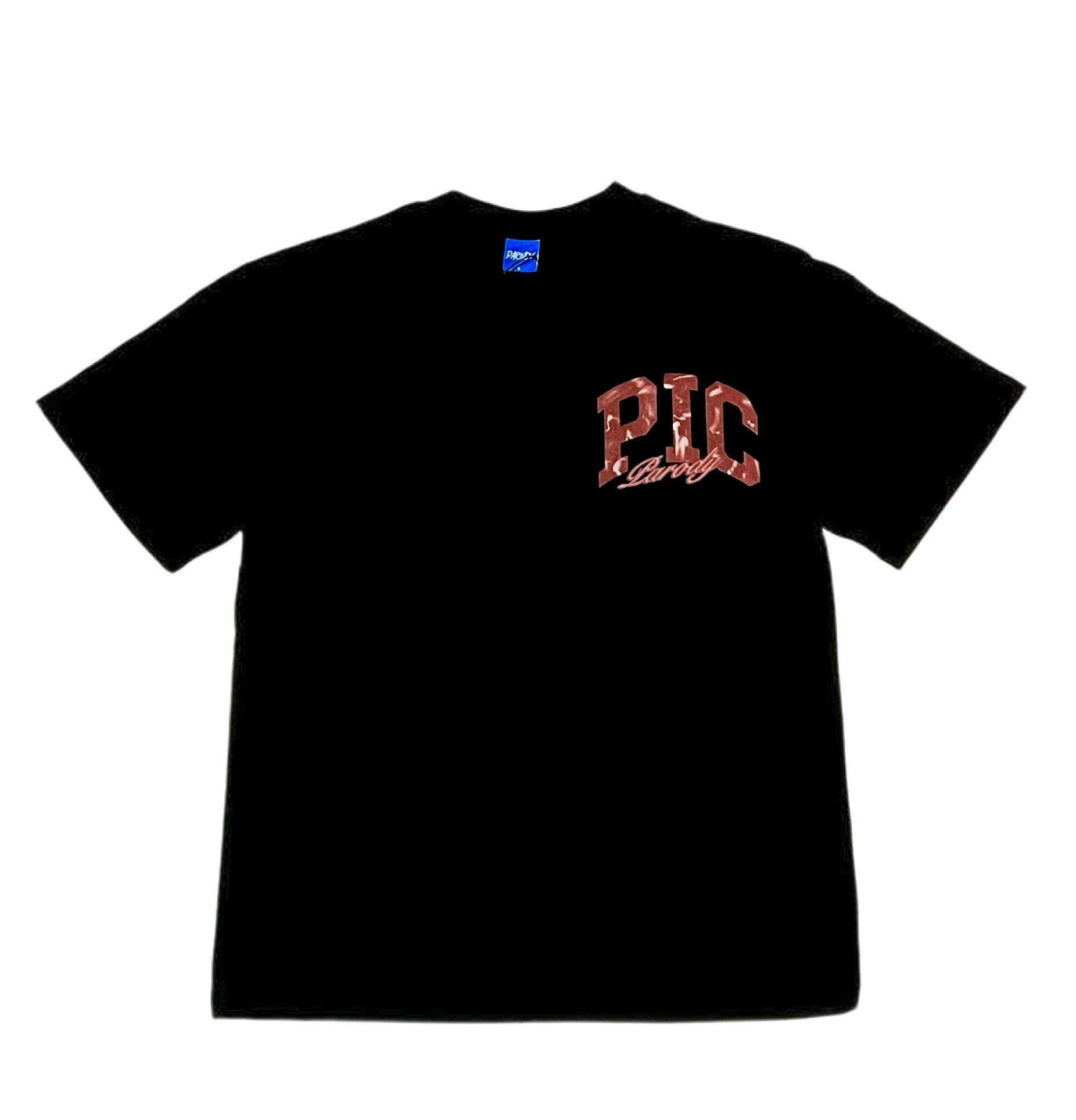 PARODY SMILEY FACE DESIGN 007 BLACK T SHIRT