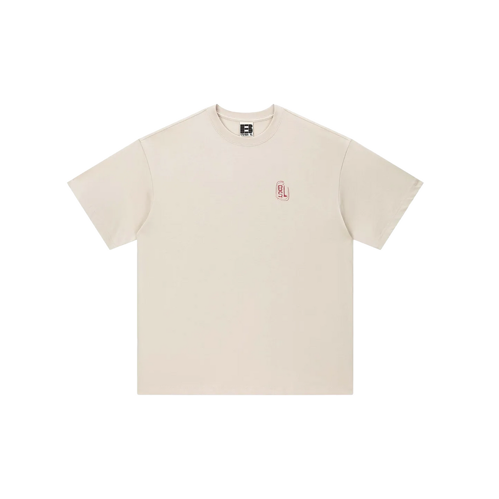 BONELESS Stamp Print S/S Tee Light Apricot )