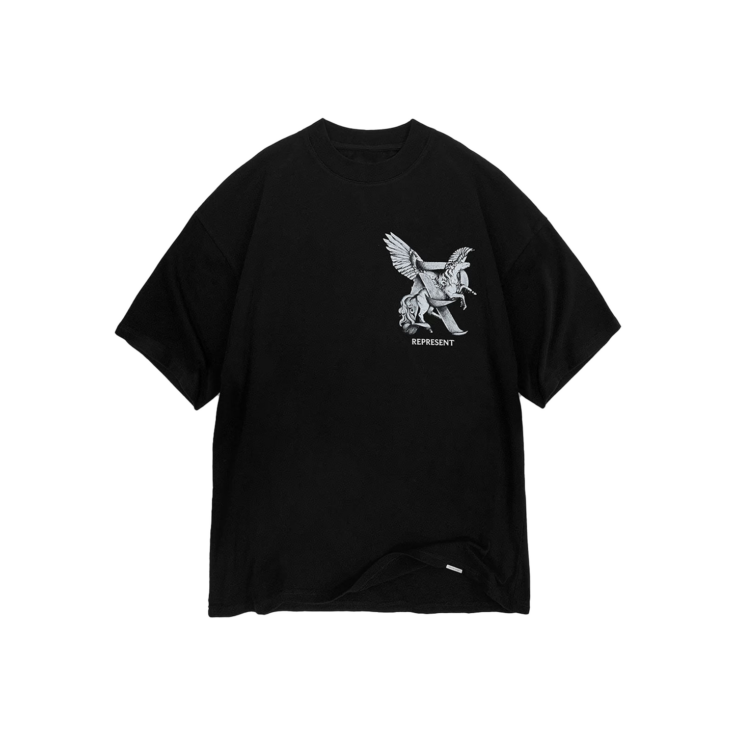 REPRESENT BLACK PEGASUS ELEGANCE IN MOTION TEE