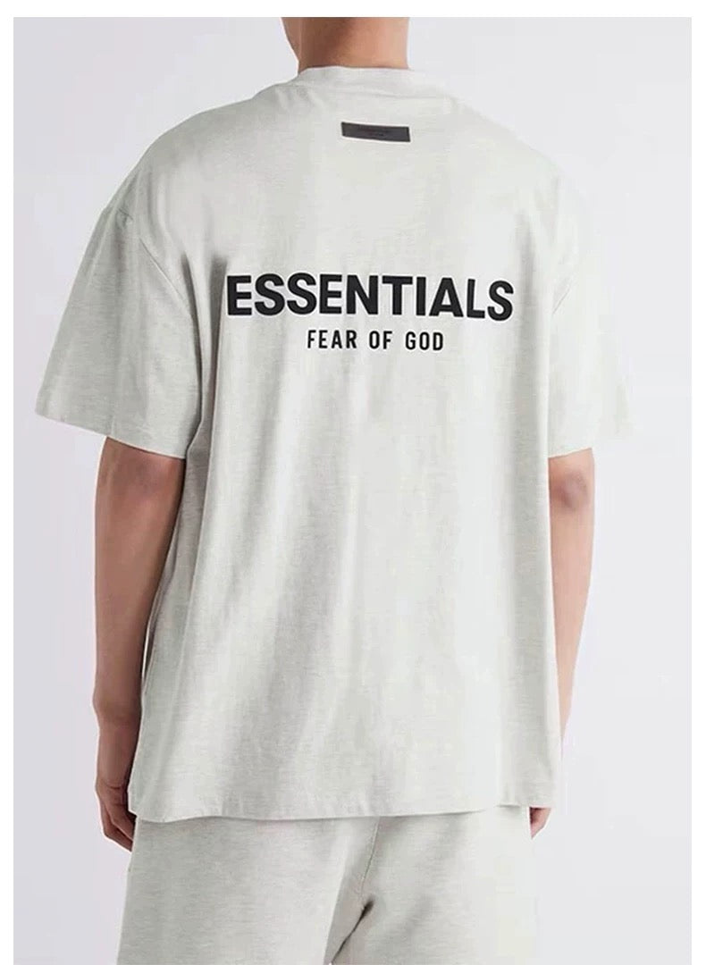 Fear of God Essentials Short-Sleeve Tee 'Lightoatmeal' (SS22)