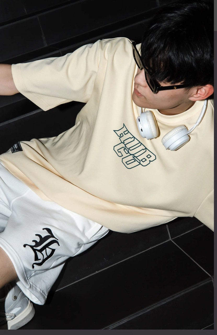 CARVED HUBCO TEE CREAM