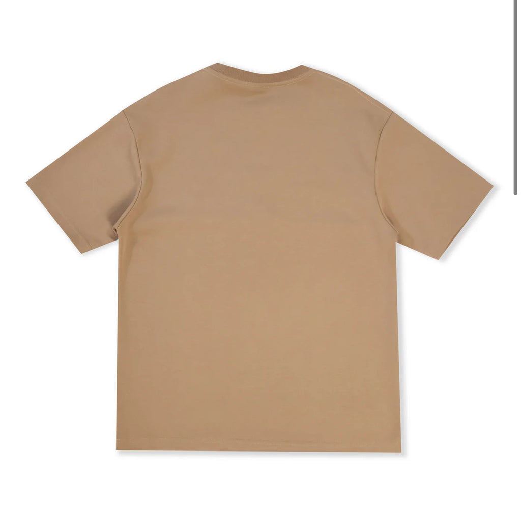 HUBCO OVAL TEE BROWN